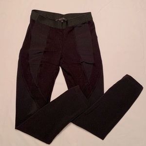 BCBGmaxazria Moto Black Leggings Size Small